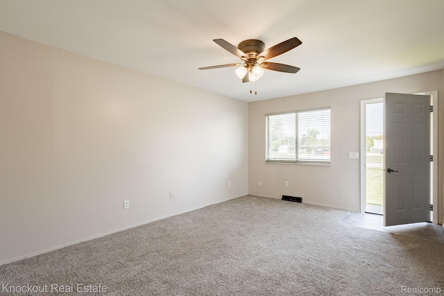 3782 Egan St, Saginaw, MI 48601 - carpeted spare room featuring a ceiling fan and baseboards