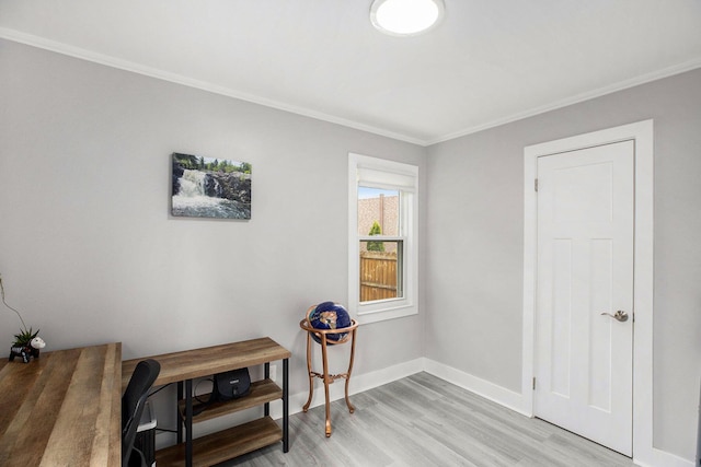 1018 S Stephenson Hwy, Royal Oak, MI 48067 - office featuring light wood-style flooring and ornamental molding