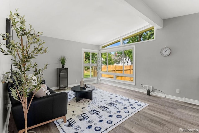 3818 Wisner St, Flint, MI 48504 - living room with wood finished floors and baseboards