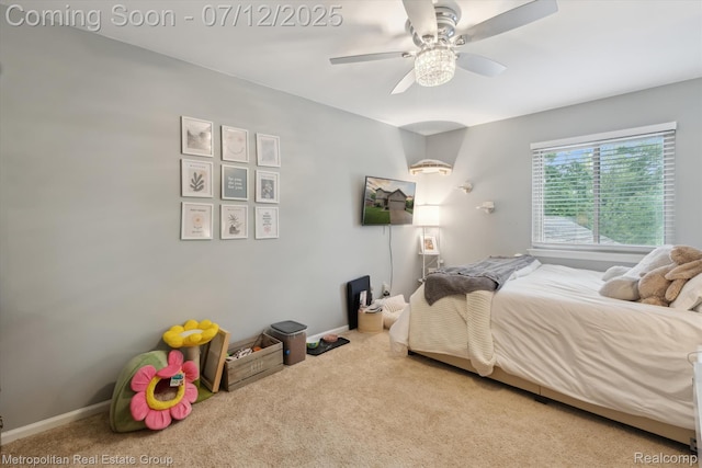 2129 Camelot Dr, Troy, MI 48083 - bedroom with carpet flooring and ceiling fan