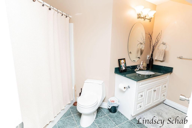 13025 Shaner Ave NE, Cedar Springs, MI 49319 - bathroom featuring vanity and tile patterned flooring