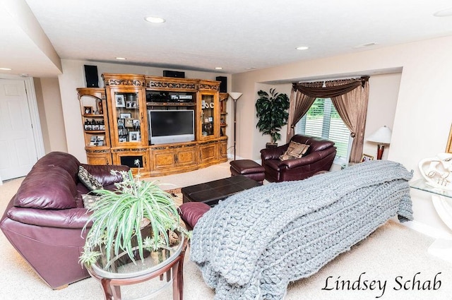 13025 Shaner Ave NE, Cedar Springs, MI 49319 - carpeted living room with recessed lighting