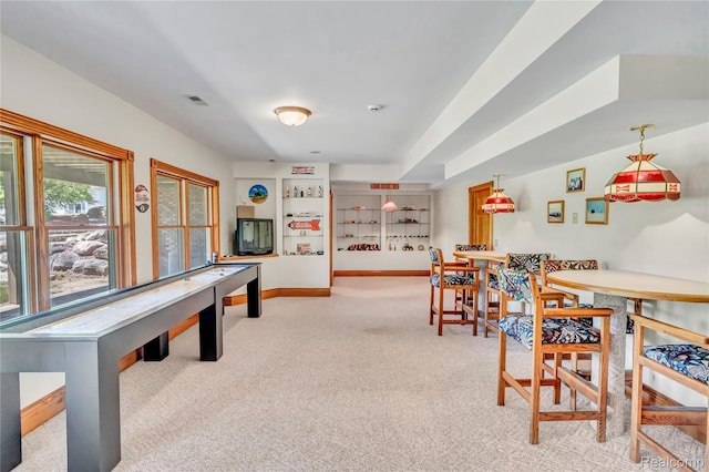6728 Bowers Rd, Imlay City, MI 48444 - recreation room with light carpet and baseboards