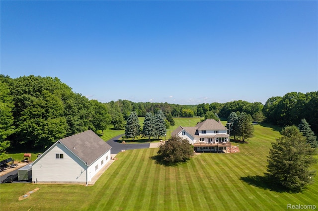 6728 Bowers Rd, Imlay City, MI 48444 - view from above of property featuring a forest
