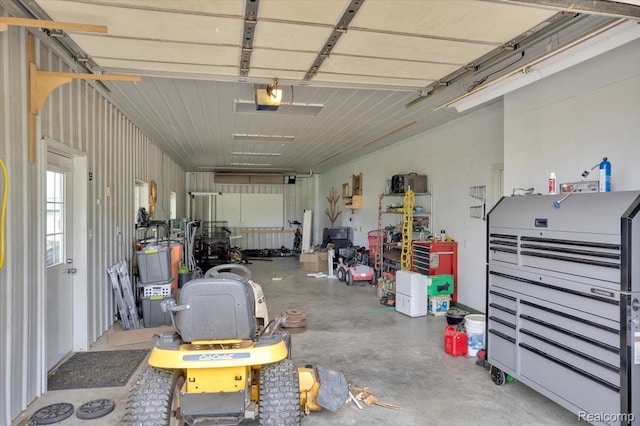 1647 Higley Rd, Lapeer, MI 48446 - garage featuring a garage door opener