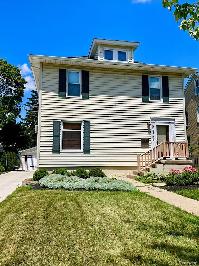 515 Oakland Ave, Birmingham, MI 48009 - view of front of house with a front lawn
