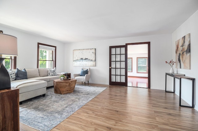 8411 Reese Ln, Ann Arbor, MI 48103 - living area featuring wood finished floors