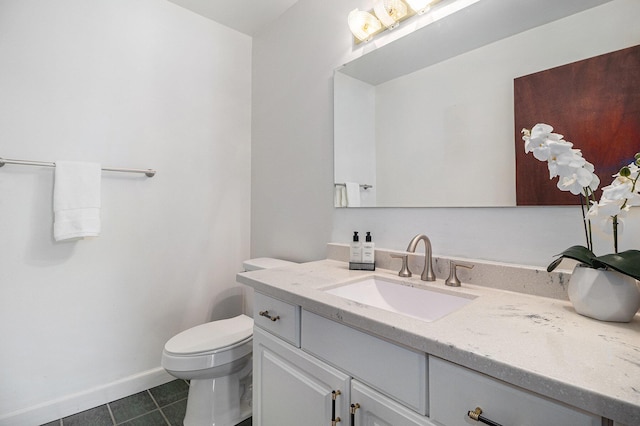 8411 Reese Ln, Ann Arbor, MI 48103 - half bathroom featuring vanity and tile patterned flooring