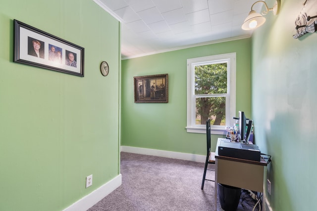 210 S Forbes St, Jackson, MI 49203 - office space with crown molding and carpet flooring