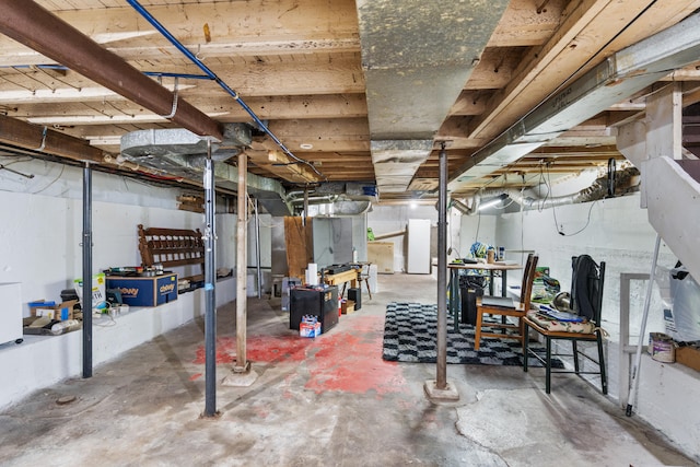 210 S Forbes St, Jackson, MI 49203 - view of unfinished basement