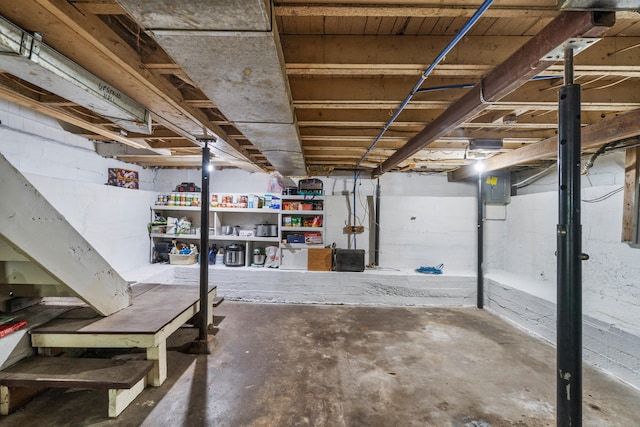 210 S Forbes St, Jackson, MI 49203 - view of unfinished below grade area