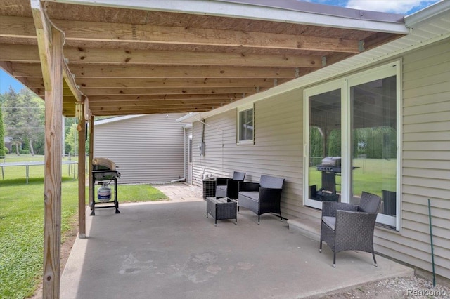 6516 Weyer Rd, Imlay City, MI 48444 - view of patio / terrace featuring area for grilling