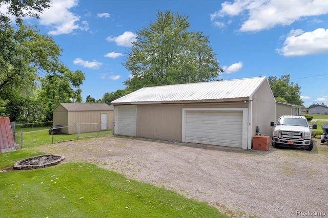 6516 Weyer Rd, Imlay City, MI 48444 - view of detached garage