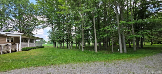 19270 W Brant Rd, Brant, MI 48614 - view of yard with covered porch