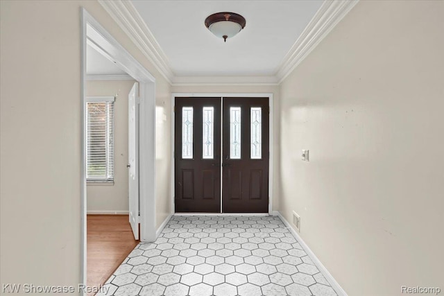 5152 Shenandoah Ct, West Bloomfield, MI 48323 - entryway featuring baseboards and ornamental molding
