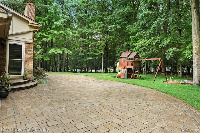 5152 Shenandoah Ct, West Bloomfield, MI 48323 - view of patio / terrace featuring a playground