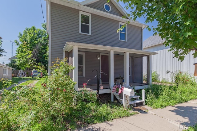 334 Erie St, Adrian, MI 49221 - view of front of property with covered porch