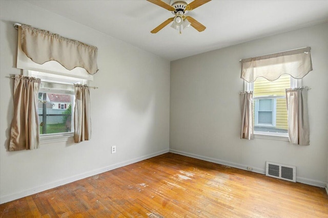 2251 Gardner Ave, Berkley, MI 48072 - empty room with hardwood / wood-style floors and a ceiling fan
