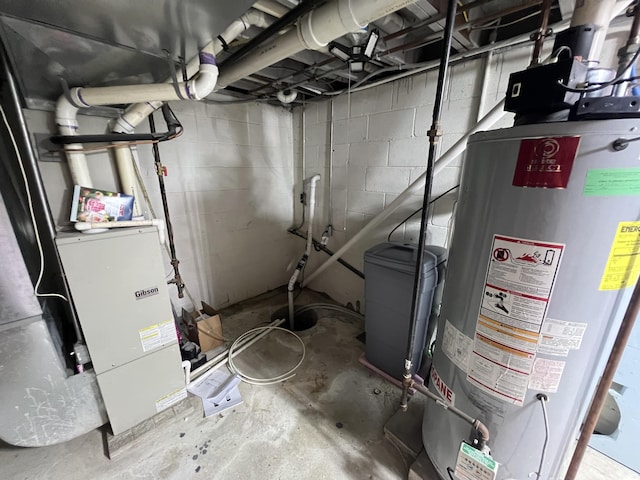 2564 Bialik Rd, Manistee, MI 49660 - utility room with water heater