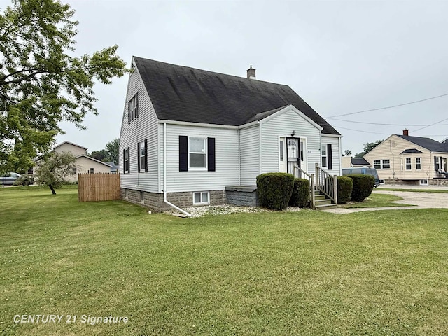 3525 Shattuck Rd, Saginaw, MI 48603 - view of front of home with a chimney and a shingled roof