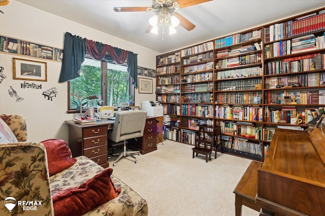 11206 E Atherton Rd, Davison, MI 48423 - carpeted office space with ceiling fan
