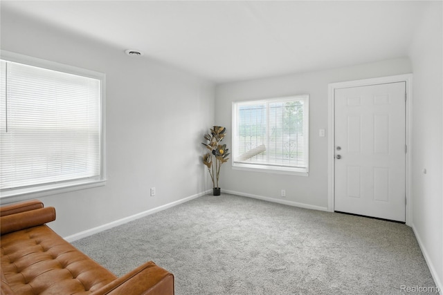 3887 Moore Ave, Allen Park, MI 48141 - foyer with carpet floors