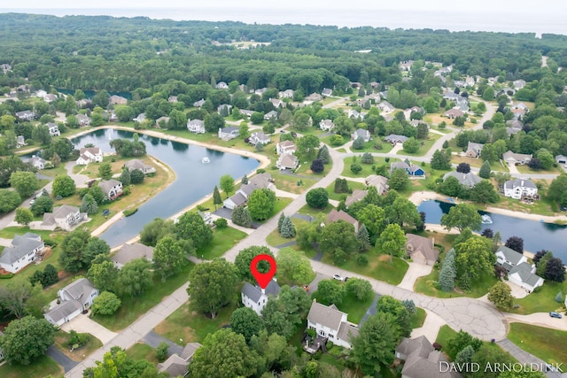 401 Erin Isle Ct, Holland, MI 49424 - aerial view of residential area with a large body of water