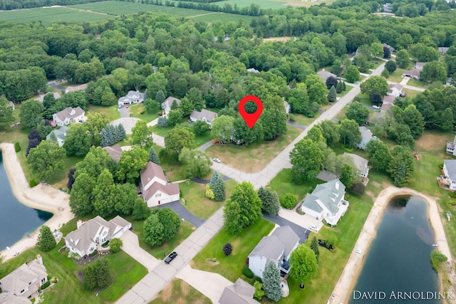 401 Erin Isle Ct, Holland, MI 49424 - aerial view of residential area featuring a large body of water