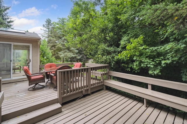 7740 Athlone Dr, Brighton, MI 48116 - view of wooden deck