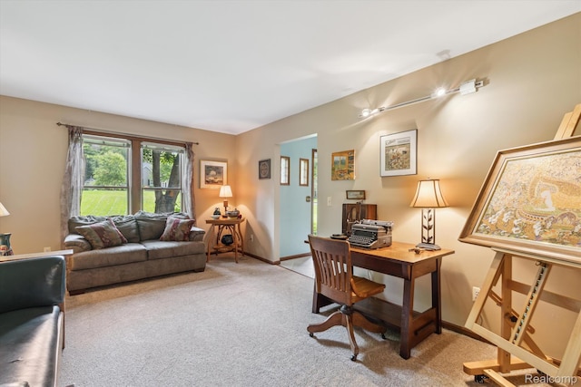 7740 Athlone Dr, Brighton, MI 48116 - carpeted office space featuring baseboards