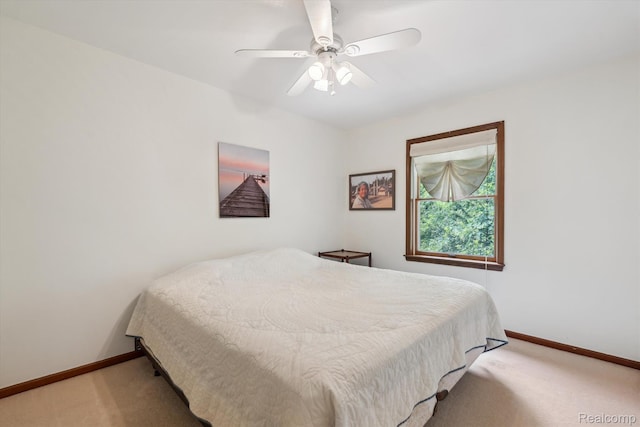 7740 Athlone Dr, Brighton, MI 48116 - bedroom with light carpet and a ceiling fan