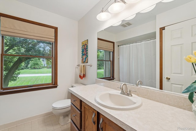 7740 Athlone Dr, Brighton, MI 48116 - full bath with vanity and tile patterned floors