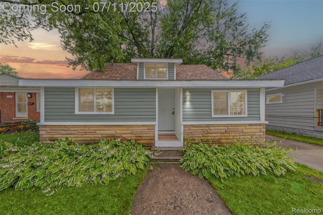 313 W Harwood Ave, Madison Heights, MI 48071 - view of front of house with stone siding