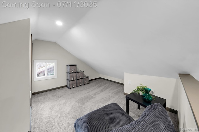 313 W Harwood Ave, Madison Heights, MI 48071 - living area with lofted ceiling and carpet floors