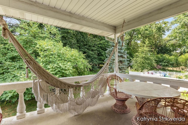 1217 El Camino Dr NW, Grand Rapids, MI 49504 - view of patio / terrace featuring view of scattered trees