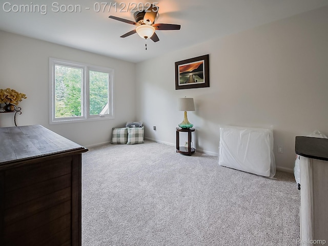 12495 Howland Park Dr, Plymouth, MI 48170 - bedroom featuring carpet floors and ceiling fan