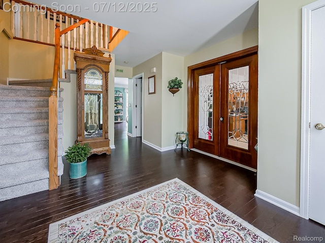 12495 Howland Park Dr, Plymouth, MI 48170 - entryway featuring wood finished floors and stairway