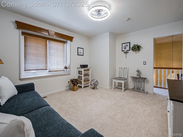 12495 Howland Park Dr, Plymouth, MI 48170 - carpeted living room with baseboards