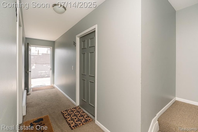 1097 Tienken Ct, Rochester Hills, MI 48306 - hallway with carpet and baseboards
