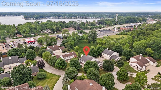 7741 Lake Ridge Dr, Commerce Twp, MI 48327 - aerial view of a large body of water