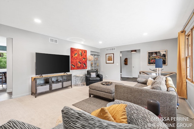 116 Loch Lomond Ave NE, Grand Rapids, MI 49546 - living area featuring recessed lighting and carpet floors