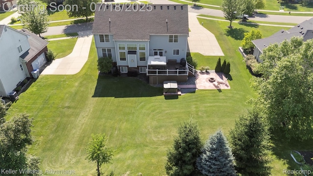25506 Stanley Ln, South Lyon, MI 48178 - aerial view of property and surrounding area