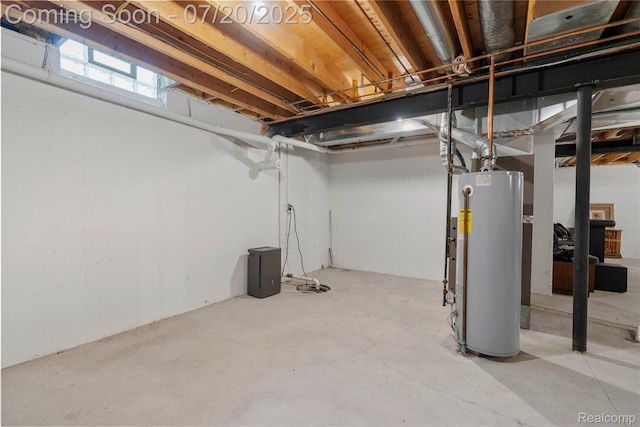 9589 Wellington Ct, Clarkston, MI 48348 - below grade area with gas water heater