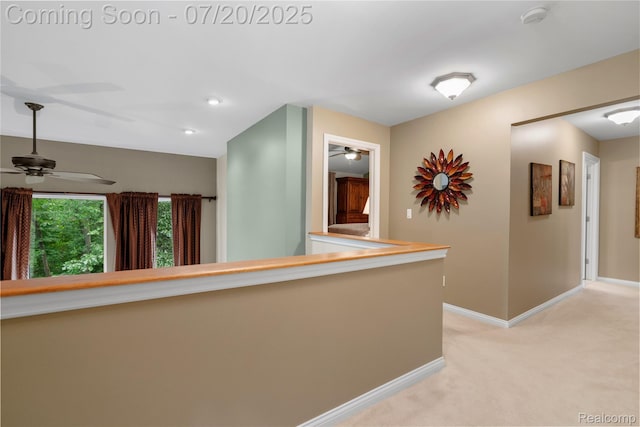 9589 Wellington Ct, Clarkston, MI 48348 - corridor with light colored carpet and baseboards