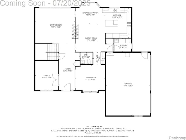 9589 Wellington Ct, Clarkston, MI 48348 - view of floor plan / room layout