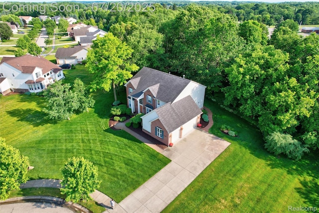 9589 Wellington Ct, Clarkston, MI 48348 - aerial perspective of suburban area