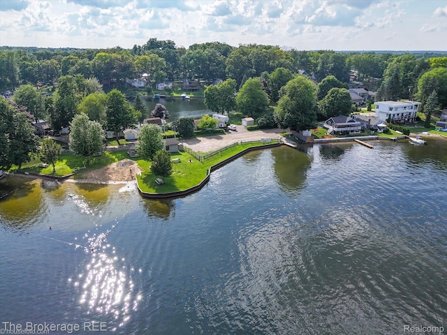 166 Indian Trl, Columbiaville, MI 48421 - aerial view of a nearby body of water