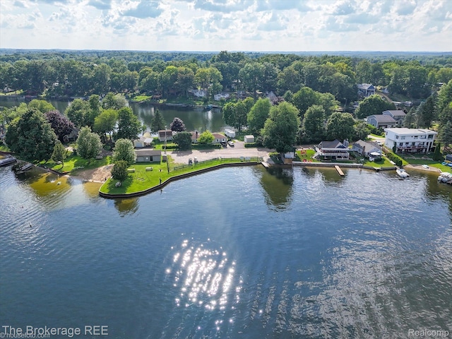 166 Indian Trl, Columbiaville, MI 48421 - drone / aerial view of a large body of water