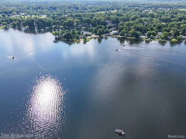 166 Indian Trl, Columbiaville, MI 48421 - aerial view of a large body of water
