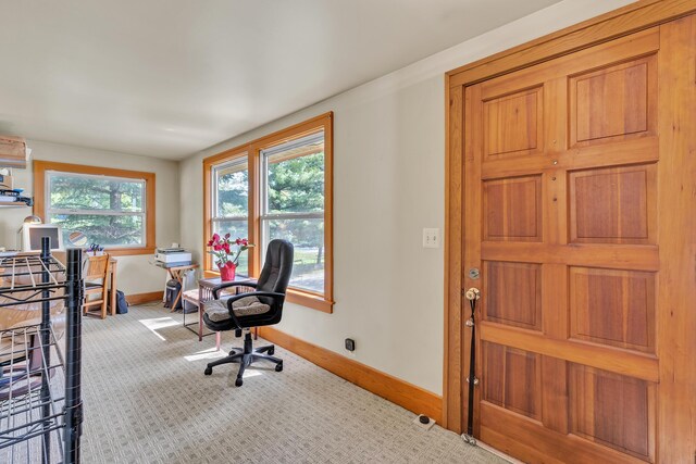 2050 S Wagner Rd, Ann Arbor, MI 48103 - carpeted home office featuring baseboards
